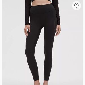 Lululemon Athletica Black High-Waist Mesh Panel Leggings 25”